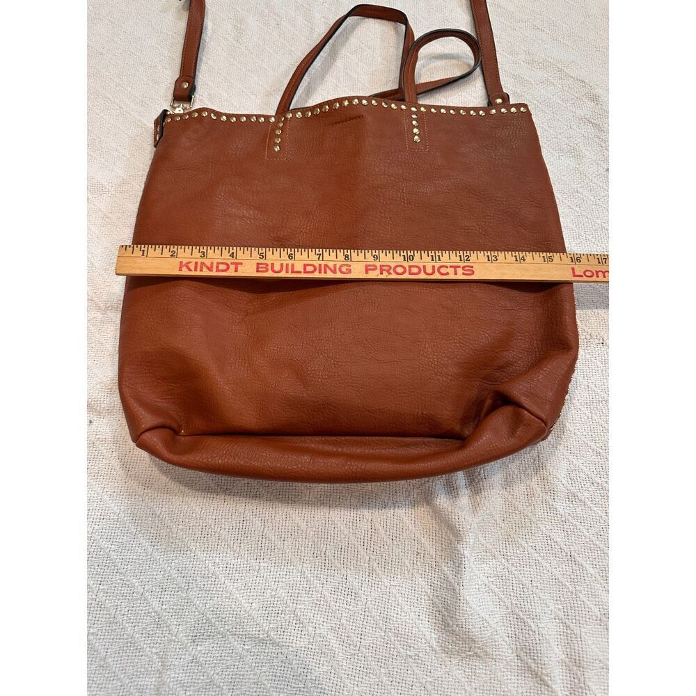 Stitch Fix Vegan Leather Bucket Bag Brown - Picture 9 of 9